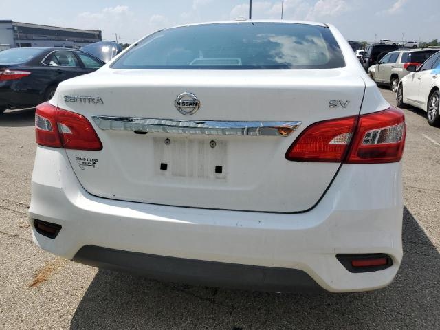 3N1AB7AP3KY400908 - 2019 NISSAN SENTRA S WHITE photo 6
