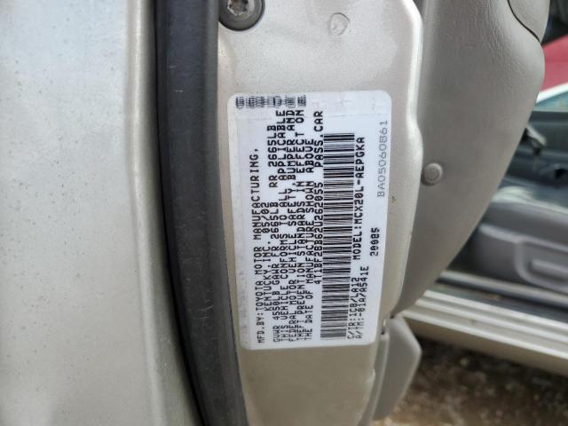 4T1BF28B62U262055 - 2002 TOYOTA AVALON XL GRAY photo 12