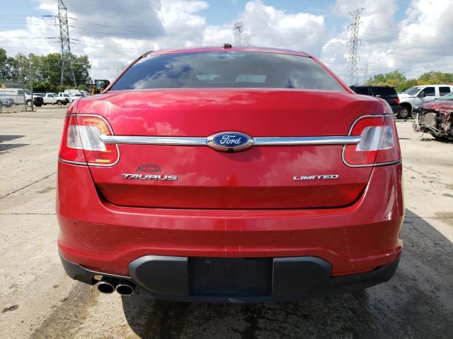 1FAHP2FW9BG113841 - 2011 FORD TAURUS LIMITED RED photo 6