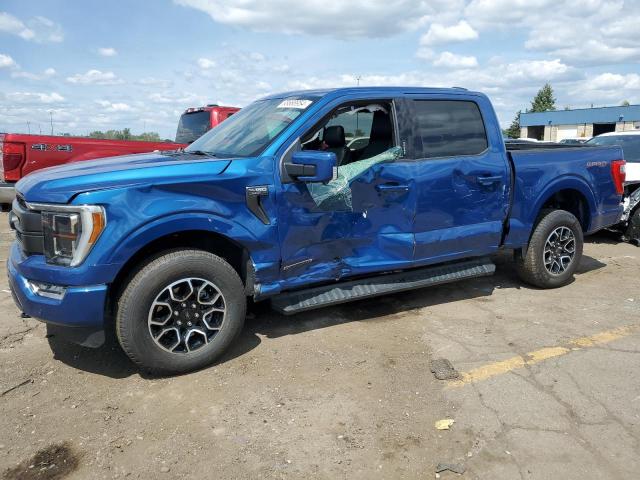 1FTFW1ED5NFB09715 - 2022 FORD F150 SUPERCREW BLUE photo 1