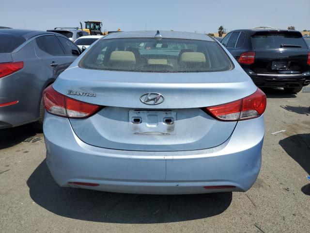 KMHDH4AE5CU221162 - 2012 HYUNDAI ELANTRA GLS BLUE photo 6