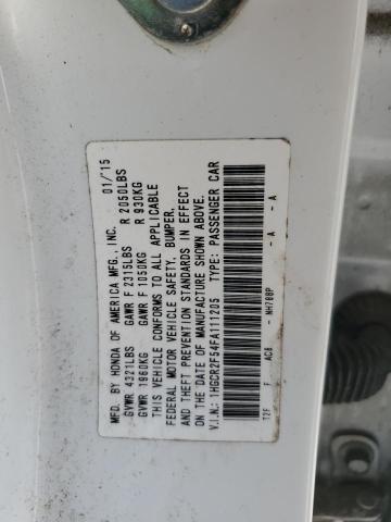 1HGCR2F54FA111205 - 2015 HONDA ACCORD SPORT 白色 照片 12