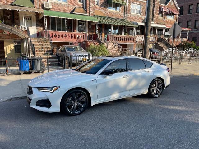 19UUB6F50NA003694 - 2022 ACURA TLX TECH A WHITE photo 2