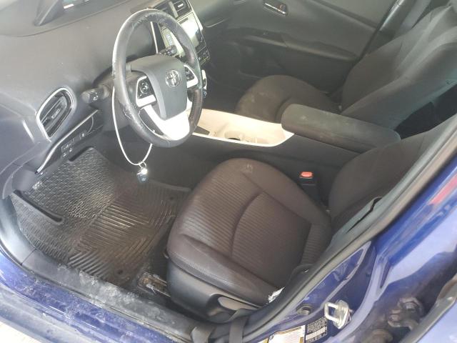 JTDKARFUXH3528174 - 2017 TOYOTA PRIUS BLUE photo 7