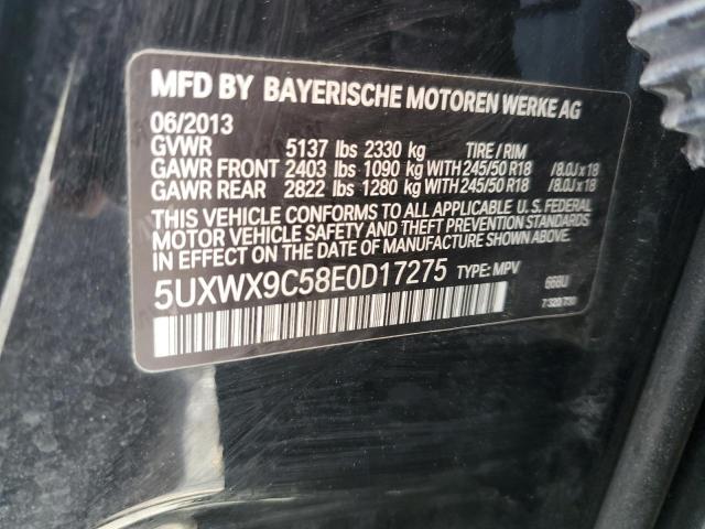 5UXWX9C58E0D17275 - 2014 BMW X3 XDRIVE28I BLACK photo 13