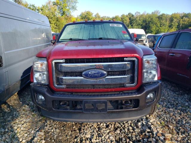 1FT8W4DT7GEC68425 - 2016 FORD F450 SUPER DUTY RED photo 5