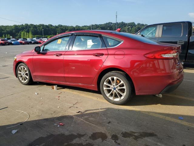 3FA6P0HD8KR249006 - 2019 FORD FUSION SE BURGUNDY photo 2