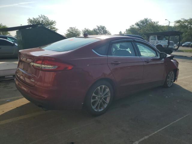 3FA6P0HD8KR249006 - 2019 FORD FUSION SE BURGUNDY photo 3