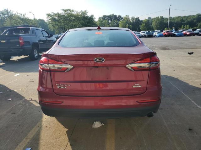 3FA6P0HD8KR249006 - 2019 FORD FUSION SE BURGUNDY photo 6