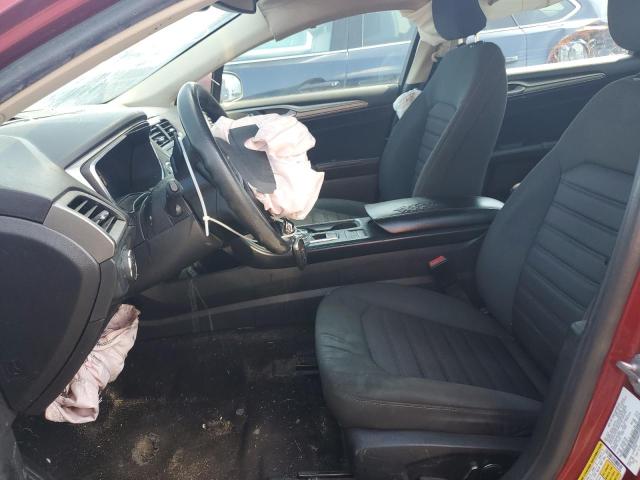 3FA6P0HD8KR249006 - 2019 FORD FUSION SE BURGUNDY photo 7