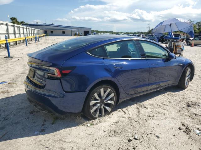 5YJ3E1EB2RF734555 - 2024 TESLA MODEL 3 BLUE photo 3