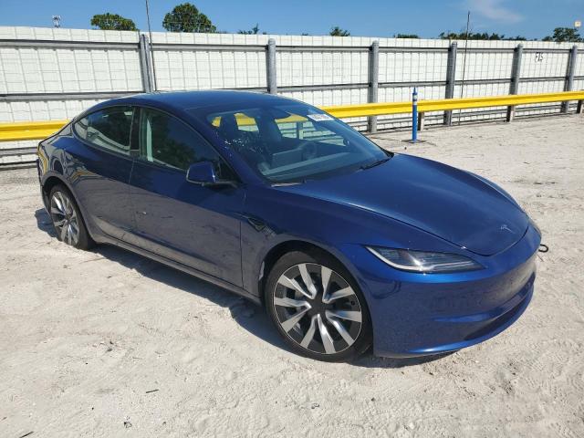 5YJ3E1EB2RF734555 - 2024 TESLA MODEL 3 BLUE photo 4