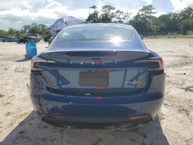 5YJ3E1EB2RF734555 - 2024 TESLA MODEL 3 BLUE photo 6