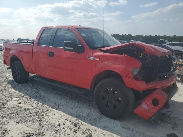 1FTFX1CF0DFA53022 - 2013 FORD F150 SUPER CAB RED photo 4