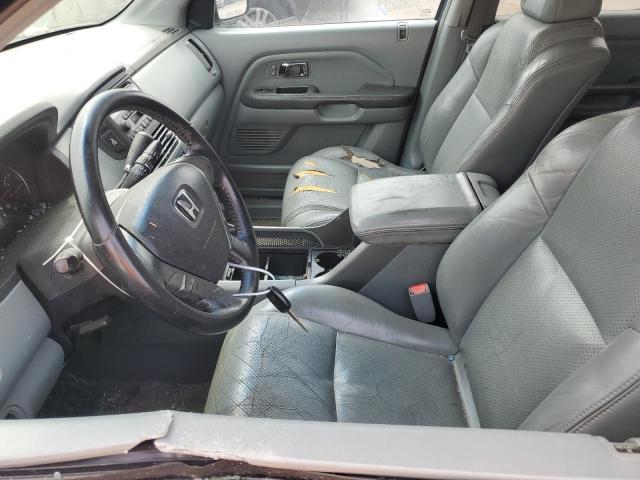 5FNYF18595B014706 - 2005 HONDA PILOT EXL GRAY photo 7