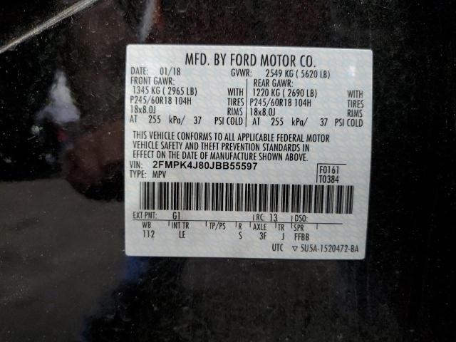 2FMPK4J80JBB55597 - 2018 FORD EDGE SEL Qara foto 13