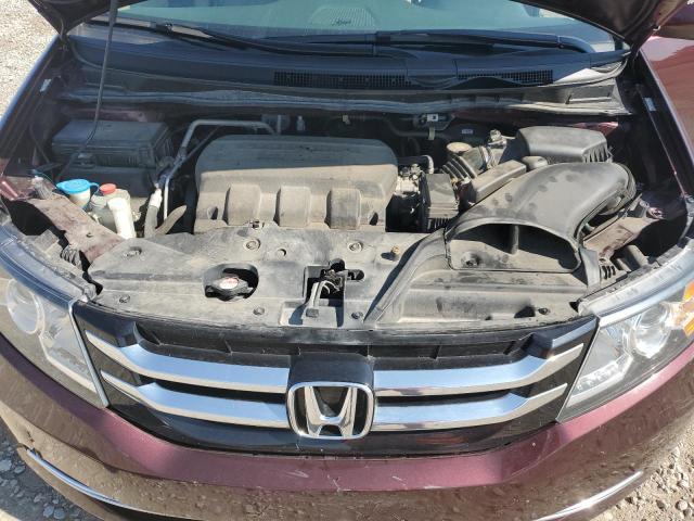 5FNRL5H61EB029942 - 2014 HONDA ODYSSEY EXL BURGUNDY photo 12