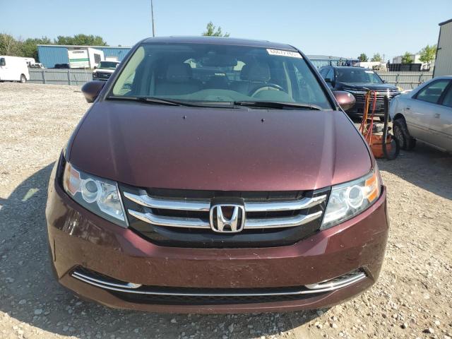 5FNRL5H61EB029942 - 2014 HONDA ODYSSEY EXL BURGUNDY photo 5
