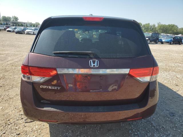 5FNRL5H61EB029942 - 2014 HONDA ODYSSEY EXL BURGUNDY photo 6