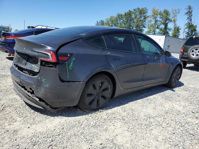 5YJ3E1EB5RF734954 - 2024 TESLA MODEL 3 GRAY photo 3