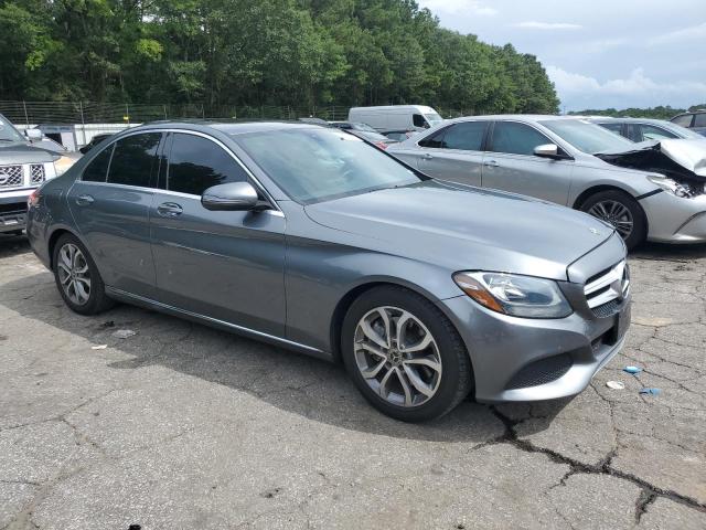 55SWF4JB0JU249108 - 2018 MERCEDES-BENZ C 300 GRAY photo 4
