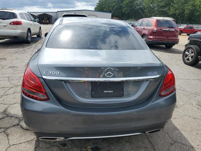 55SWF4JB0JU249108 - 2018 MERCEDES-BENZ C 300 GRAY photo 6