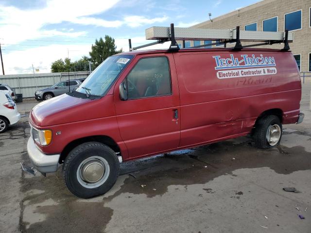 1FTSE34S32HB31628 - 2002 FORD ECONOLINE E350 SUPER DUTY VAN RED photo 1