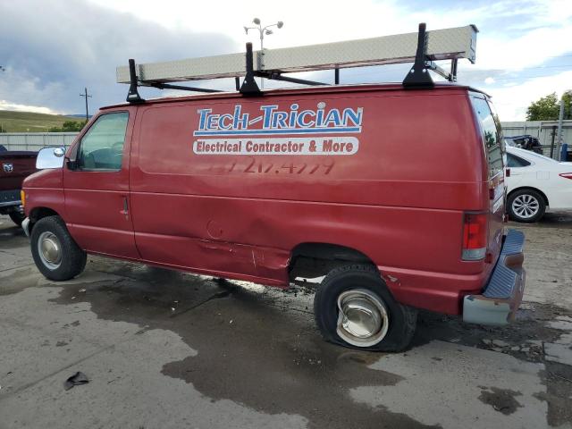 1FTSE34S32HB31628 - 2002 FORD ECONOLINE E350 SUPER DUTY VAN RED photo 2