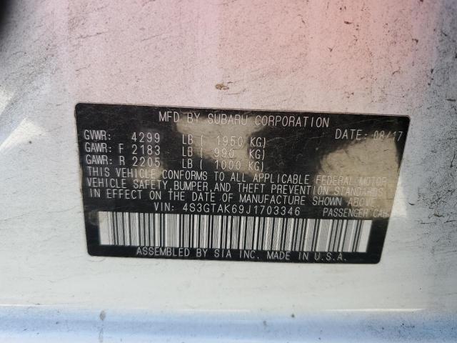 4S3GTAK69J1703346 - 2018 SUBARU IMPREZA SPORT 白色 照片 12