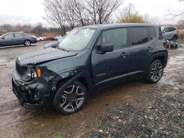 ZACNJDAB1MPM48920 - 2021 JEEP RENEGADE SPORT GREEN photo 1