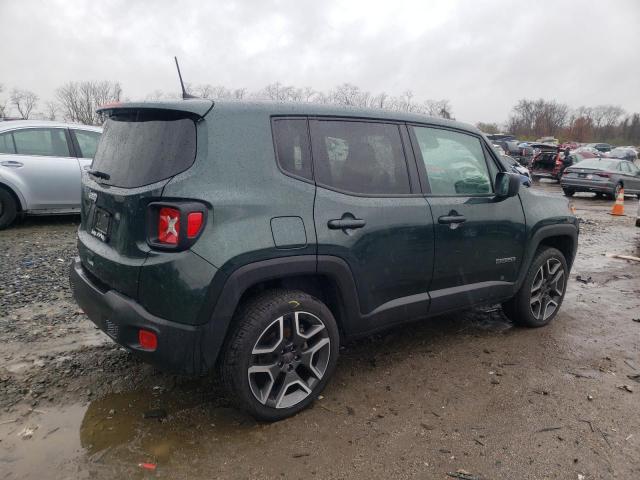 ZACNJDAB1MPM48920 - 2021 JEEP RENEGADE SPORT Կանաչ լուսանկար 3
