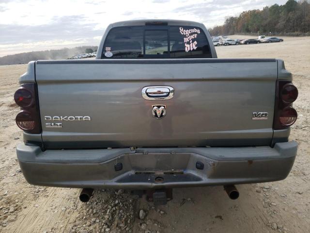 1D7HW48N76S544507 - 2006 DODGE DAKOTA QUAD SLT GRAY photo 6