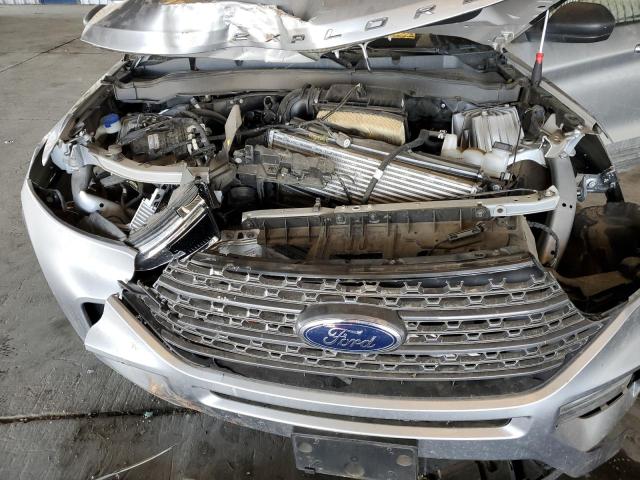 1FMSK8DHXMGC50744 - 2021 FORD EXPLORER XLT SILVER photo 12