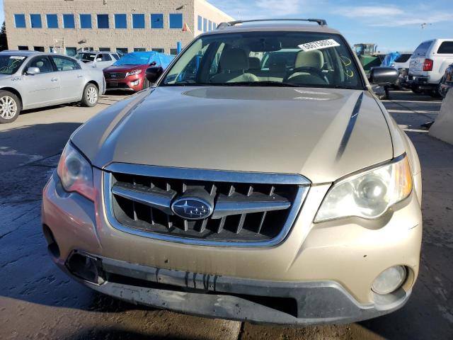 4S4BP61C197347630 - 2009 SUBARU OUTBACK 2.5I TAN photo 5