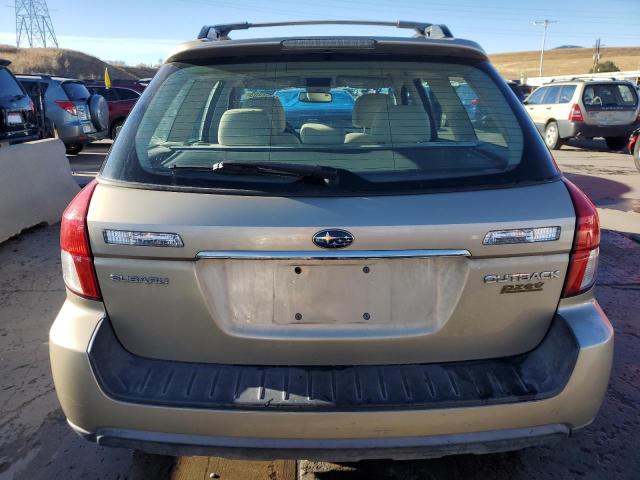 4S4BP61C197347630 - 2009 SUBARU OUTBACK 2.5I TAN photo 6