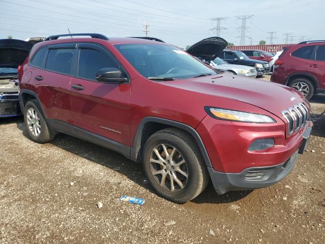 1C4PJMAB5GW360178 - 2016 JEEP CHEROKEE SPORT ბურგუნდია ფოტო 4