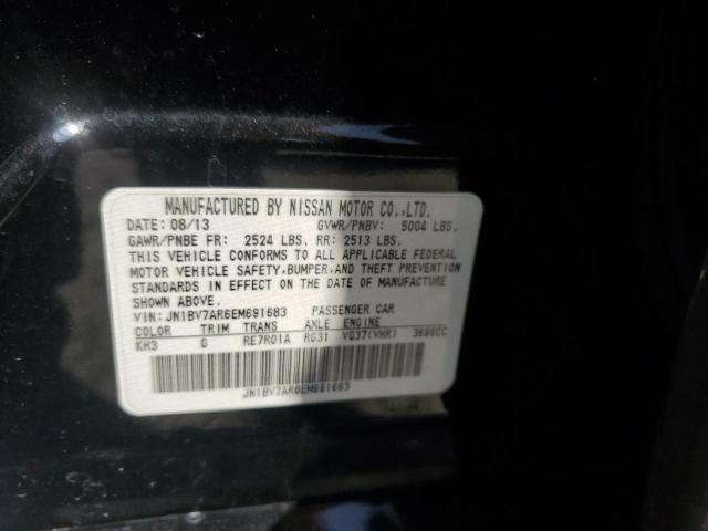 JN1BV7AR6EM691683 - 2014 INFINITI Q50 BASE BLACK photo 13