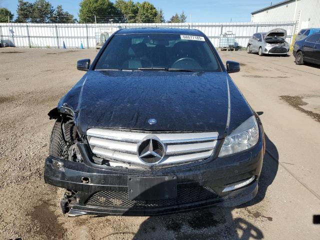 WDDGF8BB6BF548102 - 2011 MERCEDES-BENZ C 300 4MATIC BLACK photo 5