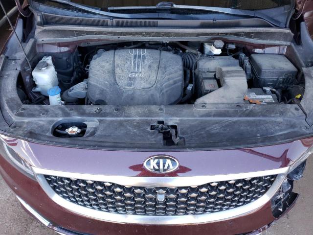 KNDME5C1XF6032657 - 2015 KIA SEDONA SXL BURGUNDY photo 12