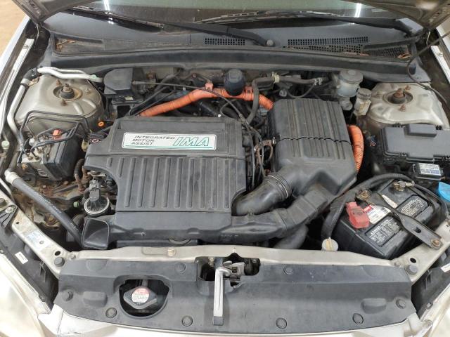 JHMES956X5S014340 - 2005 HONDA CIVIC HYBRID GOLD photo 11