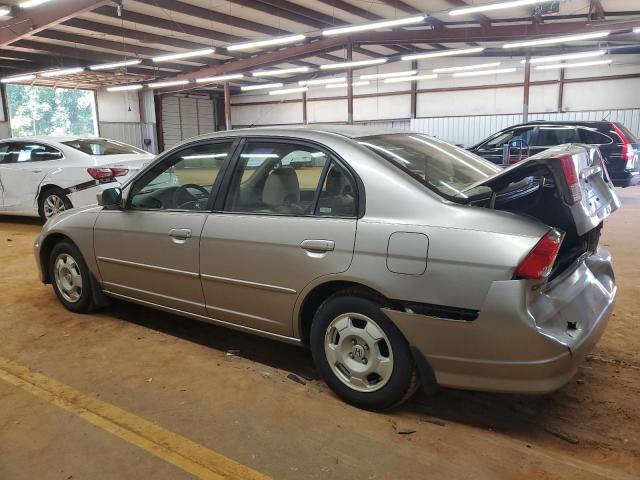 JHMES956X5S014340 - 2005 HONDA CIVIC HYBRID GOLD photo 2