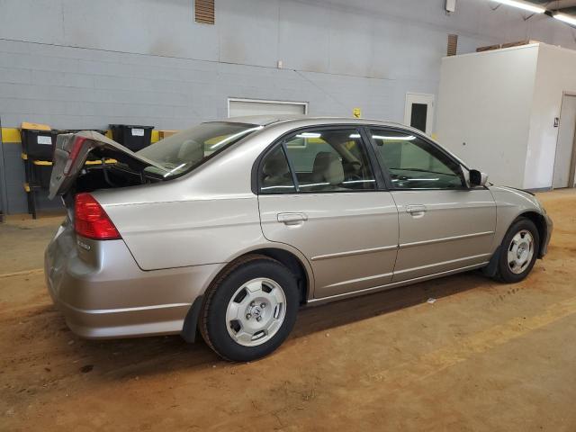 JHMES956X5S014340 - 2005 HONDA CIVIC HYBRID GOLD photo 3