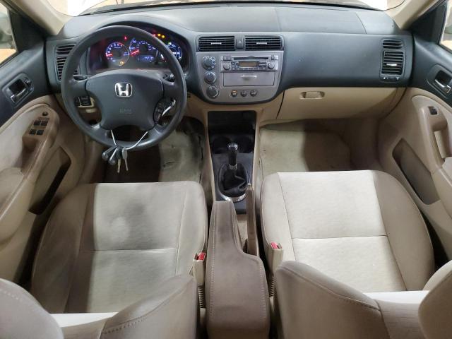 JHMES956X5S014340 - 2005 HONDA CIVIC HYBRID GOLD photo 8