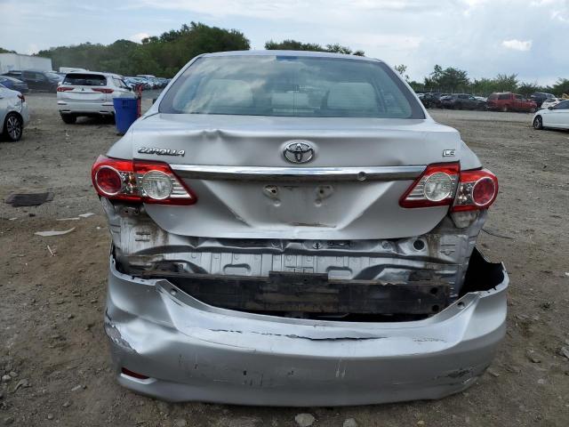 2T1BU4EE9CC829636 - 2012 TOYOTA COROLLA BASE ვერცხლისფერი ფოტო 6