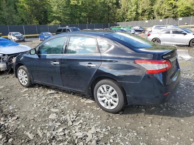 3N1AB7AP8FL693742 - 2015 NISSAN SENTRA S BLACK photo 2