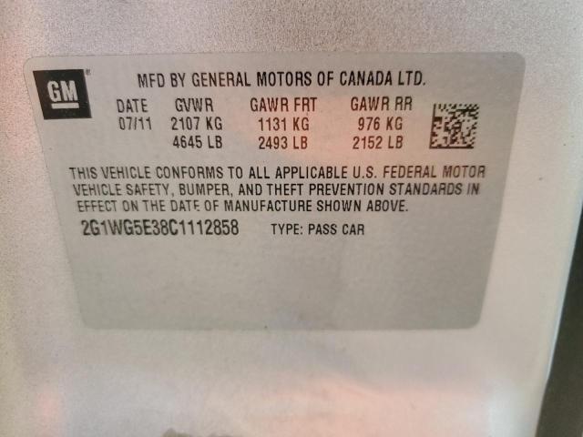 2G1WG5E38C1112858 - 2012 CHEVROLET IMPALA LT Gümüş foto 12