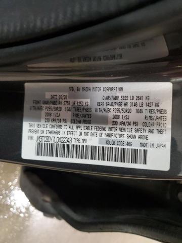 JM3TCBDY7L0422343 - 2020 MAZDA CX-9 GRAND TOURING GRAY photo 14