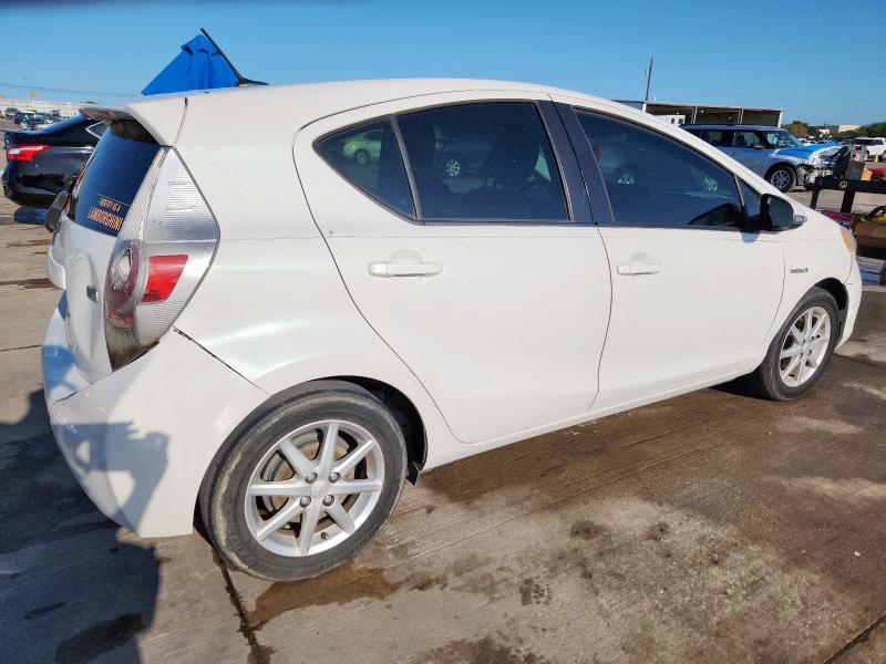 JTDKDTB38D1545515 - 2013 TOYOTA PRIUS C WHITE photo 3