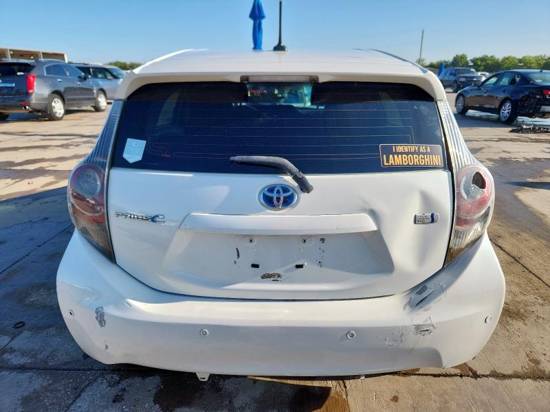 JTDKDTB38D1545515 - 2013 TOYOTA PRIUS C WHITE photo 6
