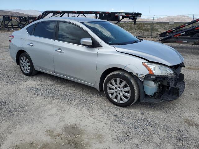 3N1AB7AP5FY358523 - 2015 NISSAN SENTRA S SILVER photo 4